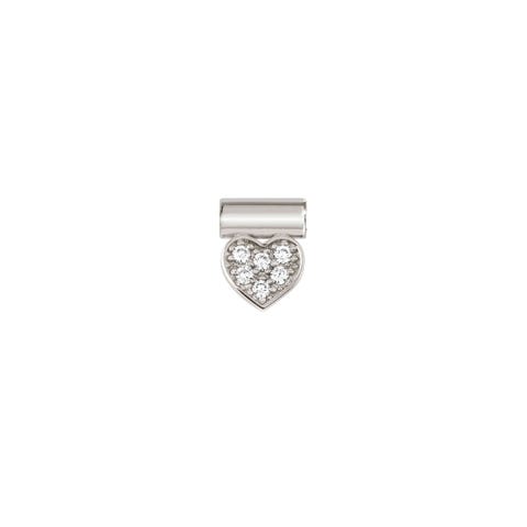 SeiMia Pendant with Heart Symbol in Silver and Cubic Zirconia