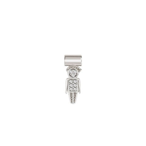 SeiMia Pendant with Dad symbol Pendant in sterling silver with white Cubic Zirconia