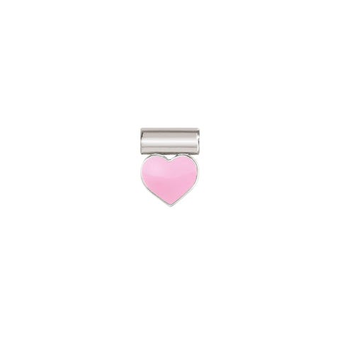 SeiMia Pendant with Pink Heart with Enamel Pendant in sterling silver and enamel