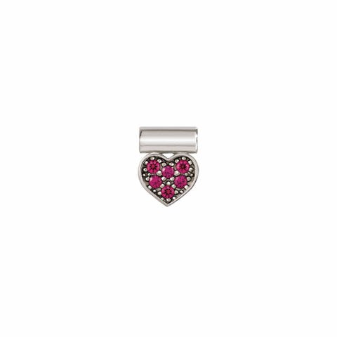 SeiMia Pendant with Red Heart and Gemstones Pendant with red Cubic Zirconia