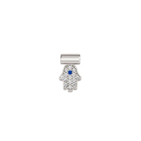 SeiMia Hand of Fatima Charm Silver pendant with Cubic Zirconia