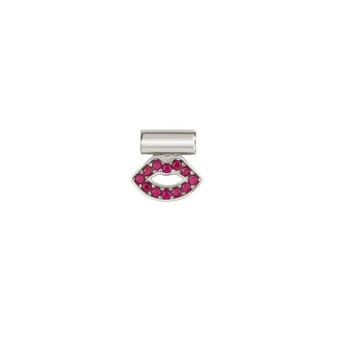 Breloque SeiMia Bouche Breloque avec cubic zirconia rouges