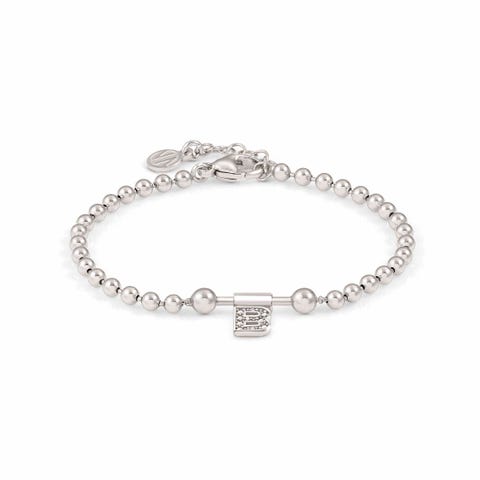 SeiMia Bracelet with Letter B Letter pendant with white Cubic Zirconia