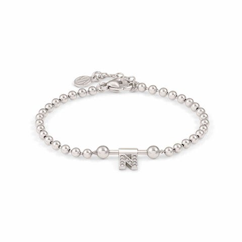 SeiMia Bracelet with Letter N Jewellery in sterling silver with pendant with Zirconia