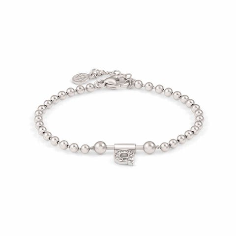 SeiMia Bracelet with Letter Q Letter in sterling silver with Cubic Zirconia