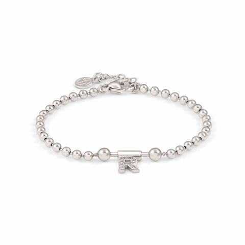 SeiMia Bracelet with Letter R Letter in sterling silver with white Zirconia