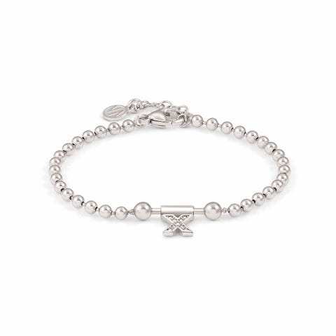 SeiMia Bracelet with Letter X Jewellery with Letter in silver and Cubic Zirconia