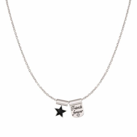 SeiMia Necklace with Friends Forever and Star Necklace with writing and symbol pendant