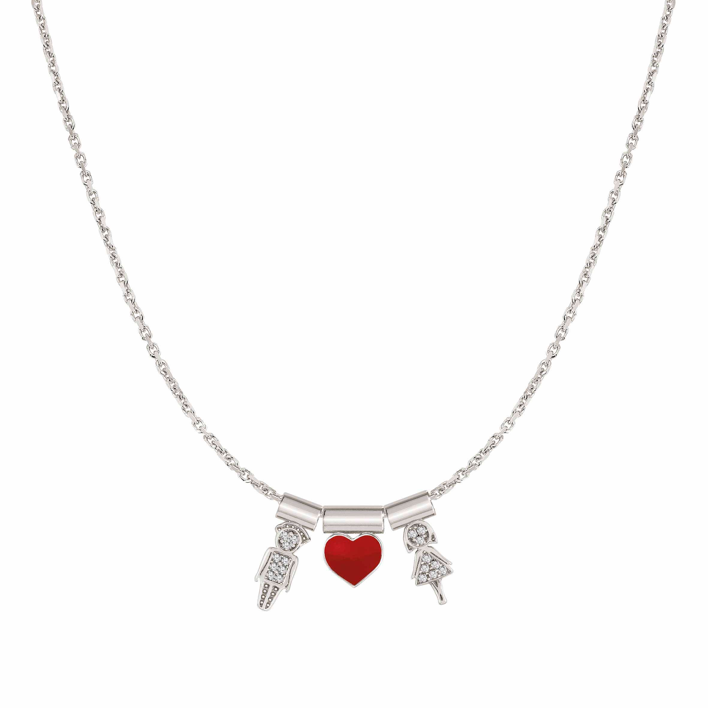 Nomination Collana Sei Mia con Lui Lei e cuore