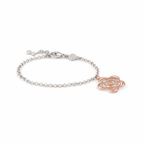 Primavera Bracelet with Flower symbol Bracelet with symbol pendant in rose gold