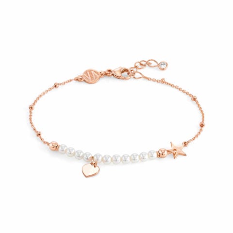 Bracelet Melodie Cœur et Perles Bijou en Argent 925