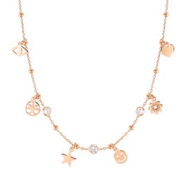 Melodie necklace, mix Symbol Pendants, white CZ Nomination 147721 075