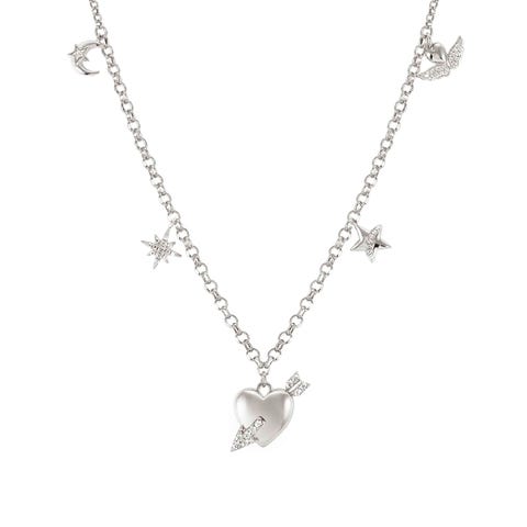 Collier SweetRock avec Pendentifs mixtes Collier en Argent et Pierres