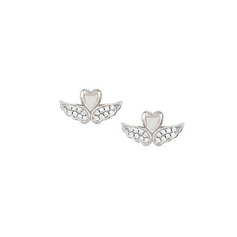 Orecchini SweetRock con Cuore alato Orecchini in argento e cubic zirconia