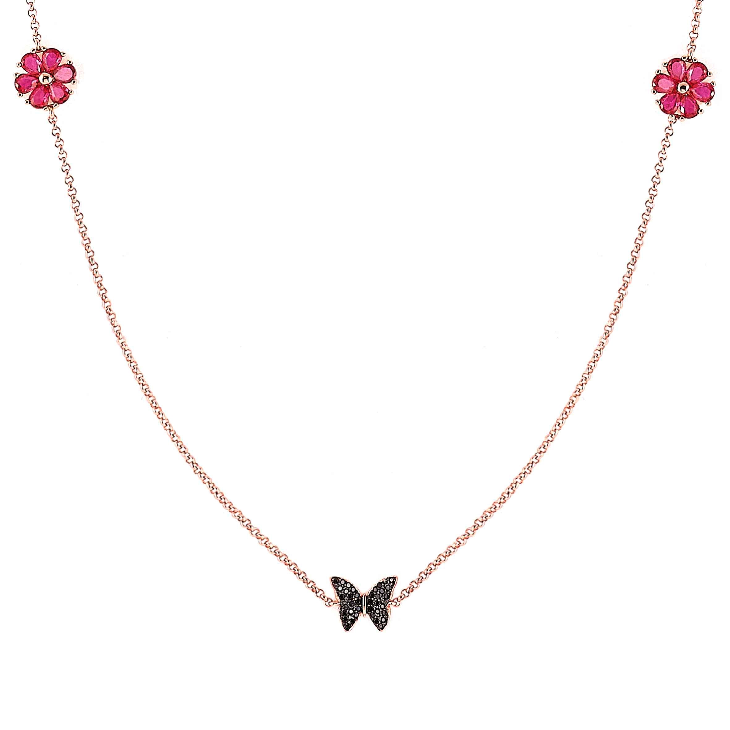 Nomination Collana Lunga Sweetrock Nature Oro Rosa
