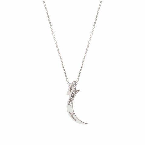 Essentials Star and Moon Necklace Necklace with writing