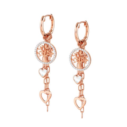Długie kolczyki Vita z Drzewem Życia Earrings in sterling silver with Symbols