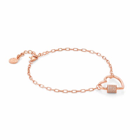 Bracelet Charming avec Petit Cœur Bracelet avec Symbole et Zircons