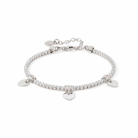 Chic&Charm bracelet with Hearts Bracelet in sterling silver