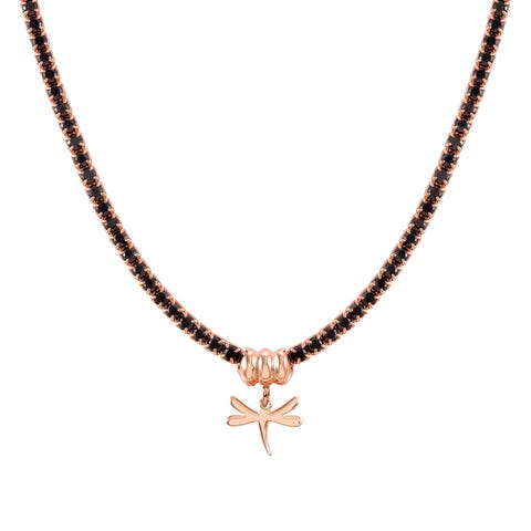 Collier Chic&Charm avec Libellule Collier en Argent et Cubic Zirconia
