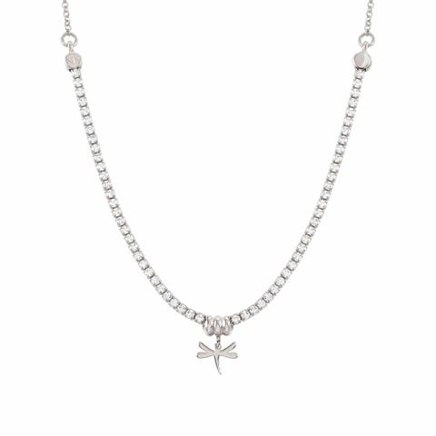 Collar Chic&Charm con Libélula Collar en Plata 925 y Cubic Zirconia