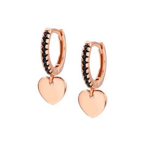 Pendientes Chic&Charm con Corazón Pendientes en Plata 925 y Cubic Zirconia