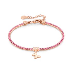 Bracelet Chic&Charm Papillon et zircones roses Nomination 148612 036