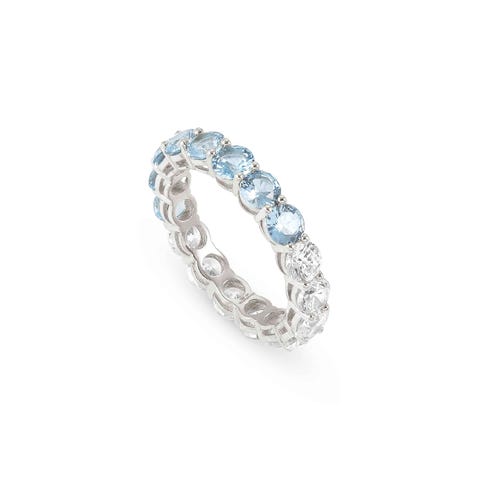 Bague Chic&Charm Joyful edition pierres bleu clair et blanches Bague avec zircones cubiques colorées
