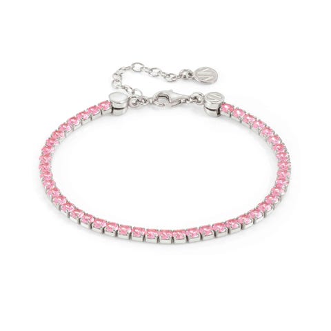 Chic&Charm Joyful Ed bracelet, Pink stones Chic&Charm Joyful Ed Silver bracelet, sterling silver
