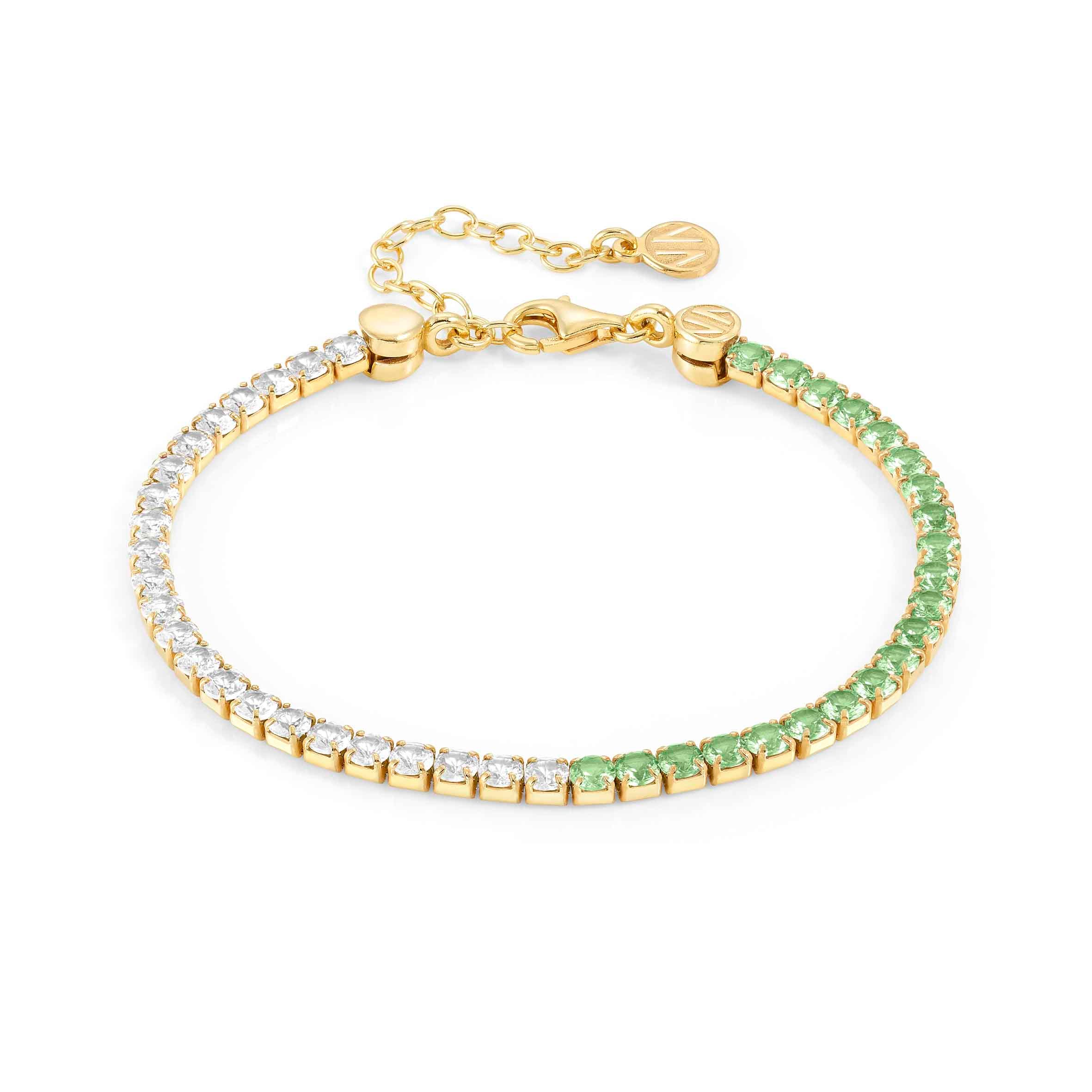 Nomination Bracciale Chic&Charm Joyful Edition Pietre Bianche e Verdi