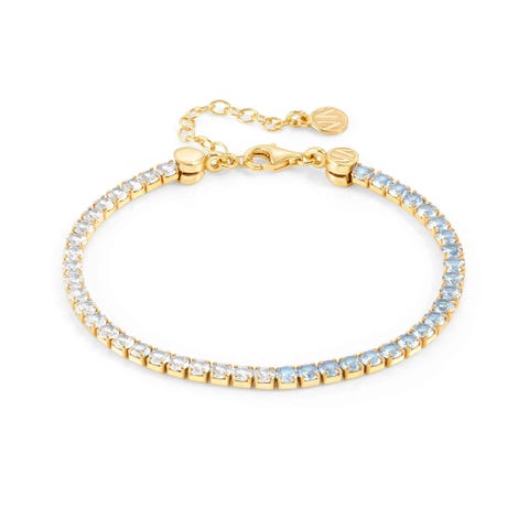 Armband Chic&Charm Joyful Edition weiße und hellblaue Steine Armband Chic&Charm Joyful Ed Steine im Farbenmix