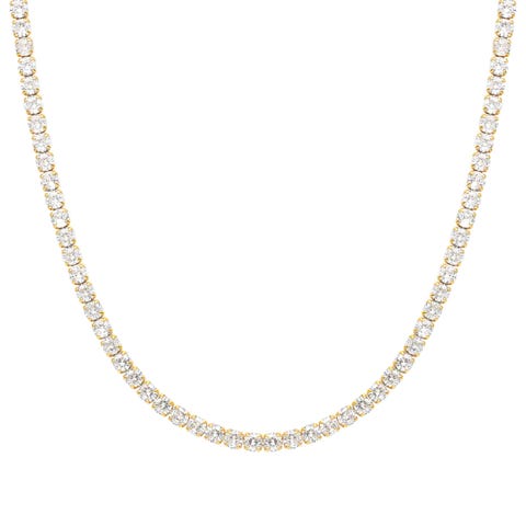 Halskette Chic&Charm Joyful Edition mit vielen Steinen Halskette in 925er Silber mit weißen Cubic Zirkonia