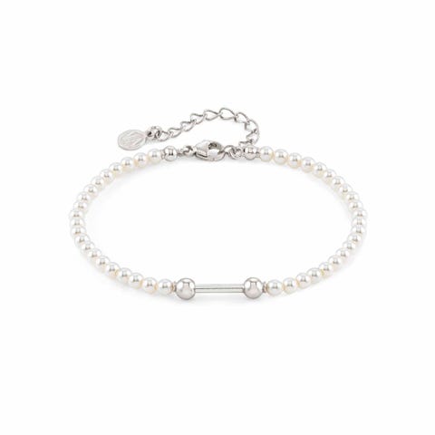 Pulsera SeiMia con perlas de cristal Pulsera en Plata 925
