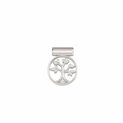 SeiMia Charm, Tree of Life Silver pendant with Cubic Zirconia