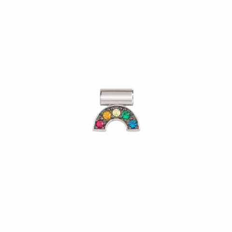 SeiMia Charm, Rainbow with Cubic Zirconia Silver pendant with coloured Cubic Zirconia