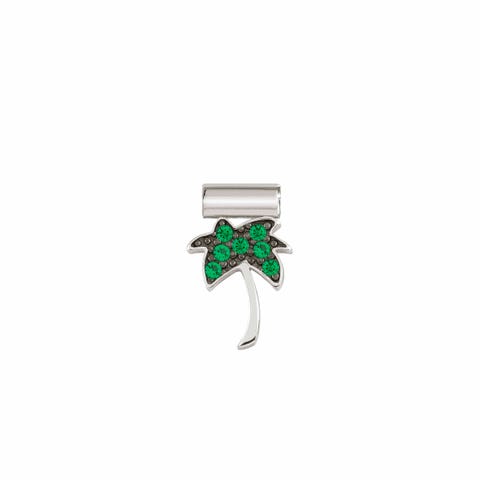 Pendentif SeiMia Palmier avec Zircons Pendentif en Argent avec Cubic Zirconia Verts