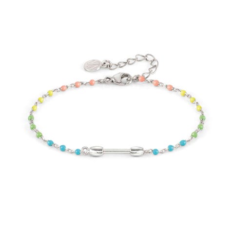 SeiMia sterling silver bracelet, coloured details Jewel for Her with coloured enamel