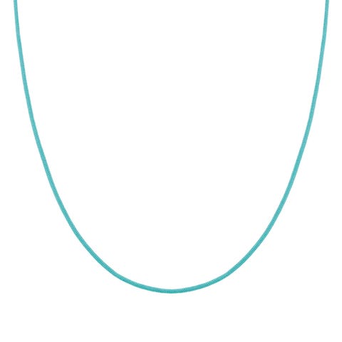 Collier SeiMia en cordon textile coloré et argent Collier personnalisable en tissu
