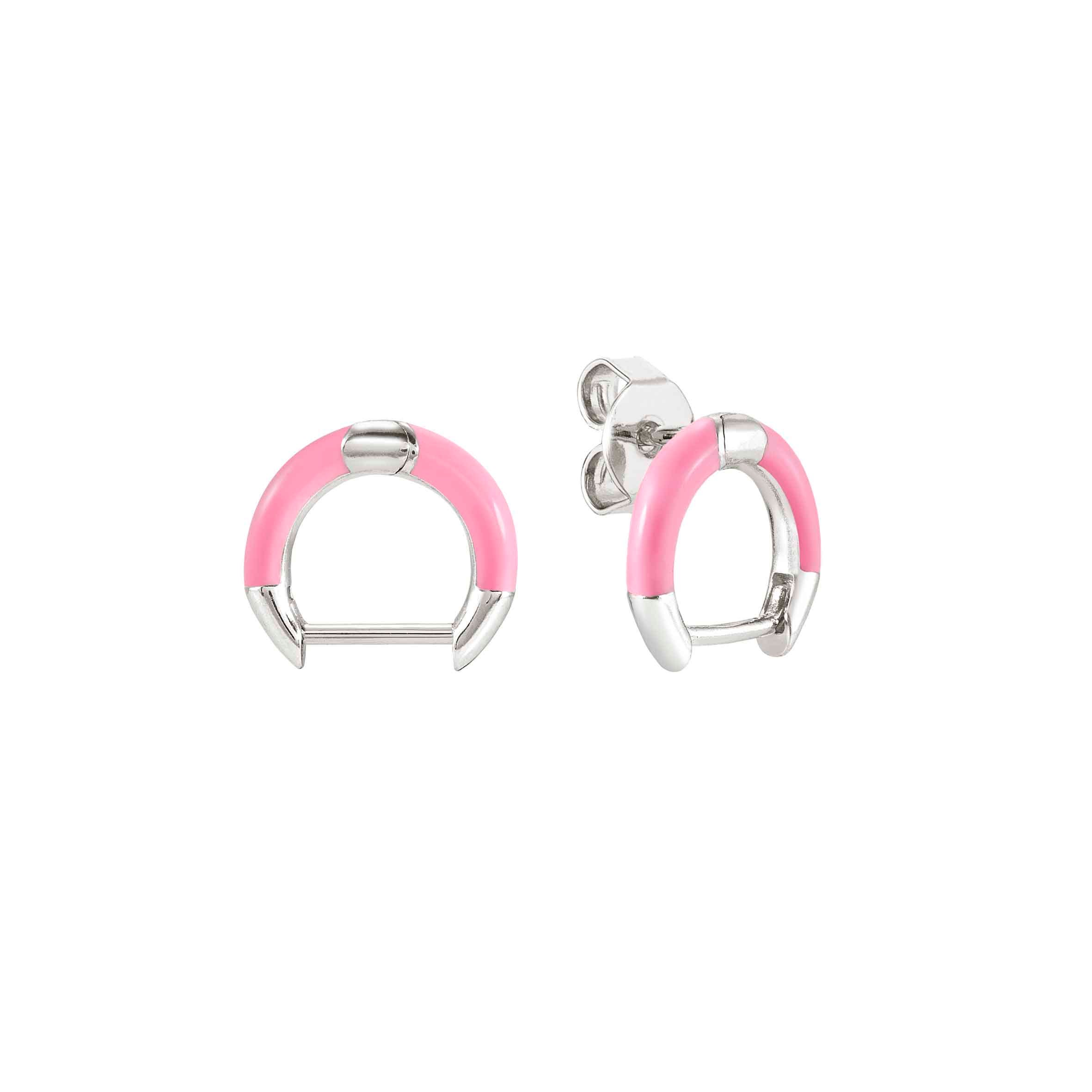 Nomination Orecchino SeiMia in Argento e Smalto Rosa