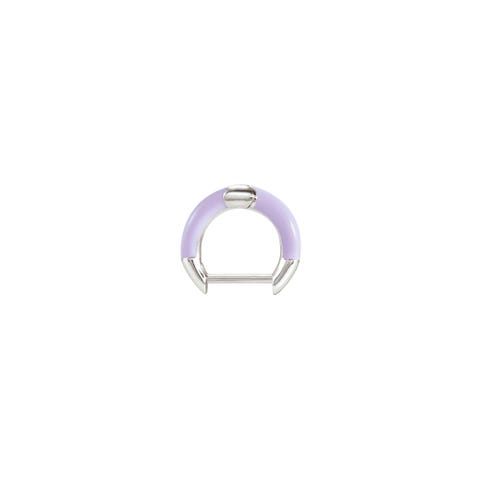 SeiMia single earring, sterling silver, Lilac enamel Single stud earring, can be personalised
