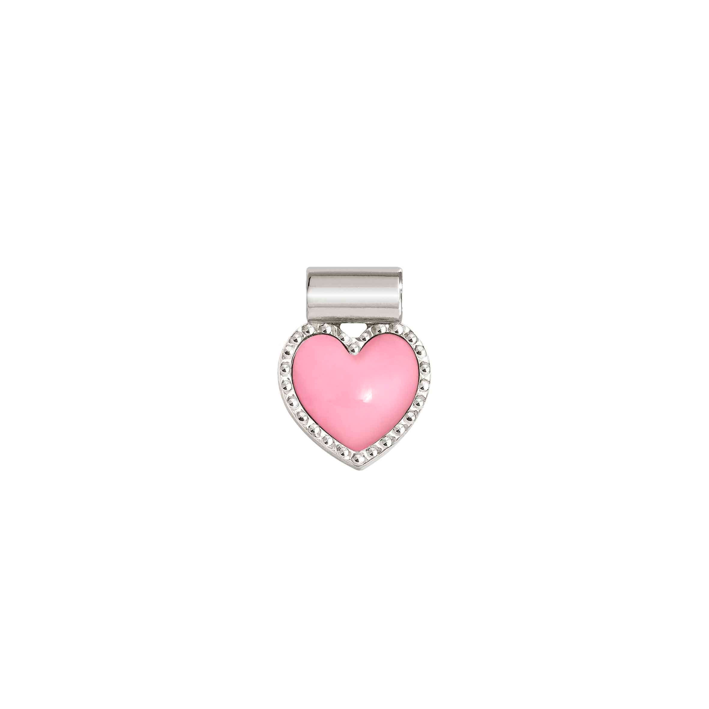 Nomination Ciondolo SeiMia Cuore Fucsia diamantato