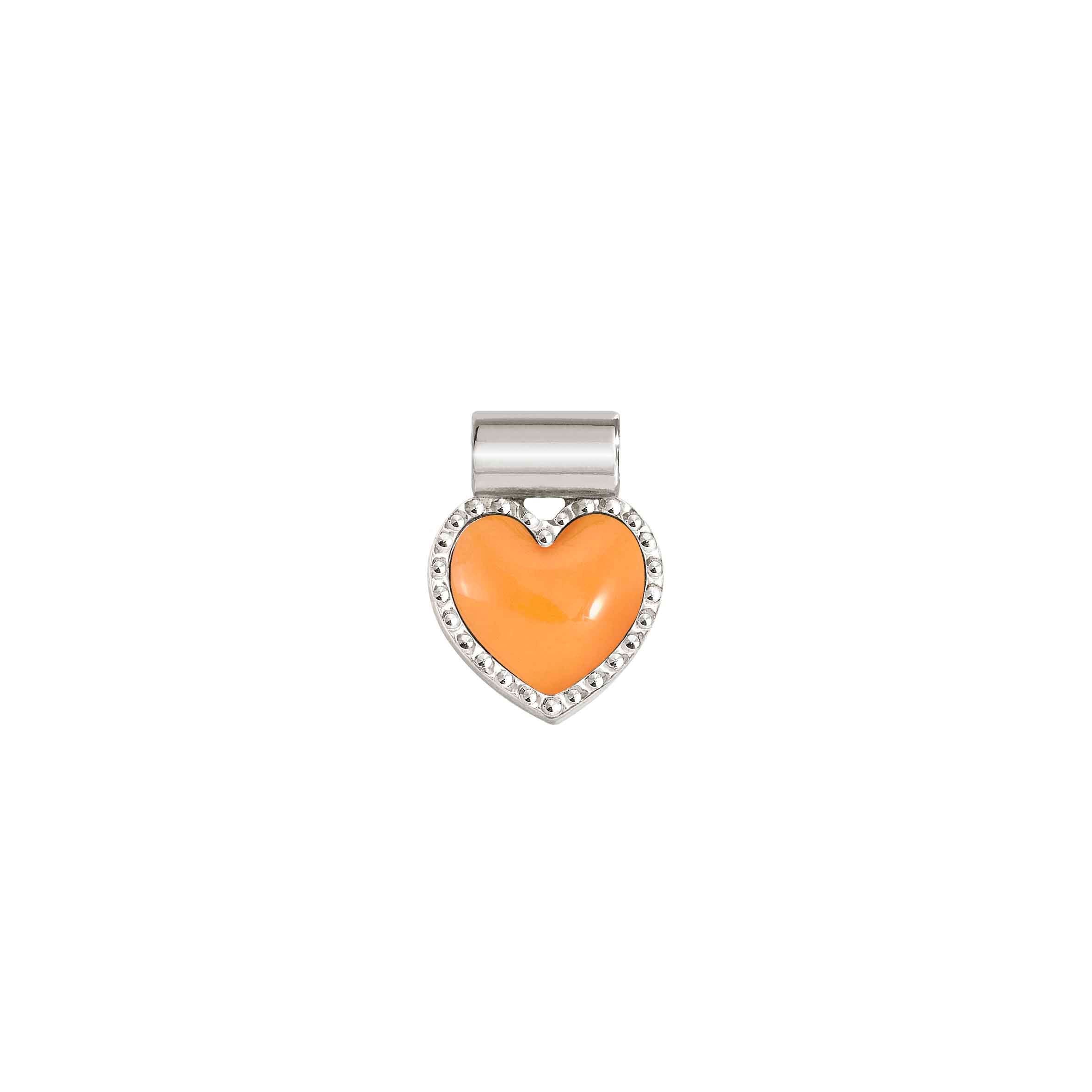 Nomination Ciondolo SeiMia Cuore Arancione diamantato