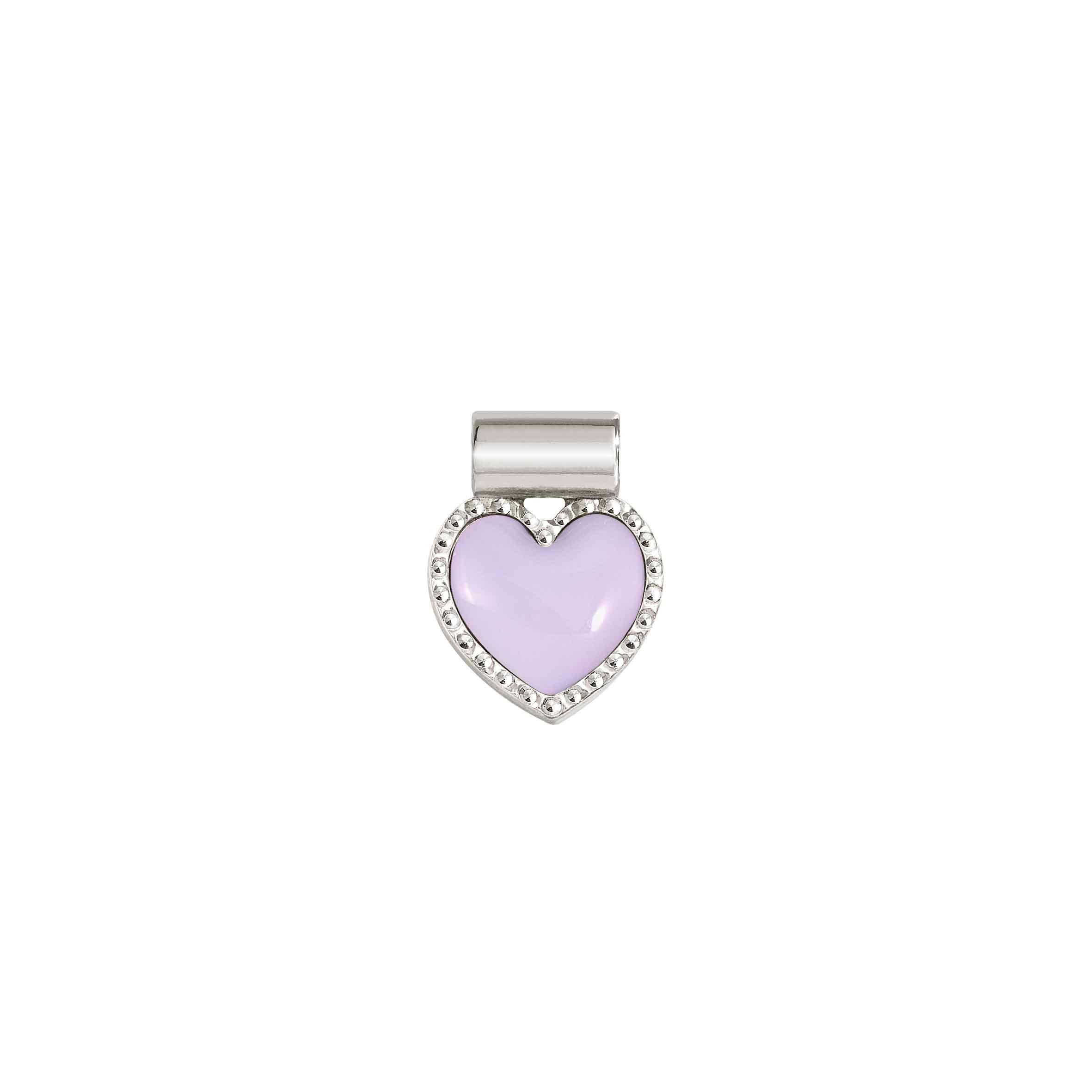 Nomination Ciondolo SeiMia Cuore Lilla diamantato