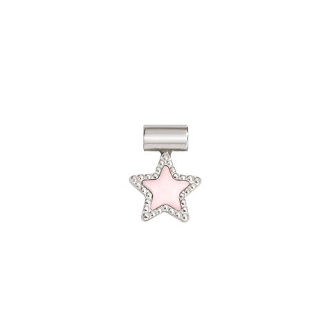 SeiMia pendant, Pink Star Pendant in sterling silver and coloured enamel