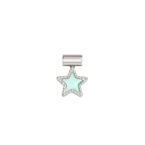 SeiMia pendant, Turquoise Star Silver pendant with coloured enamel
