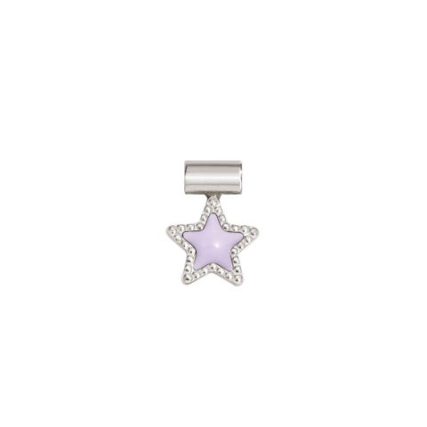 SeiMia pendant, Lilac Star Pendant in silver with coloured enamel