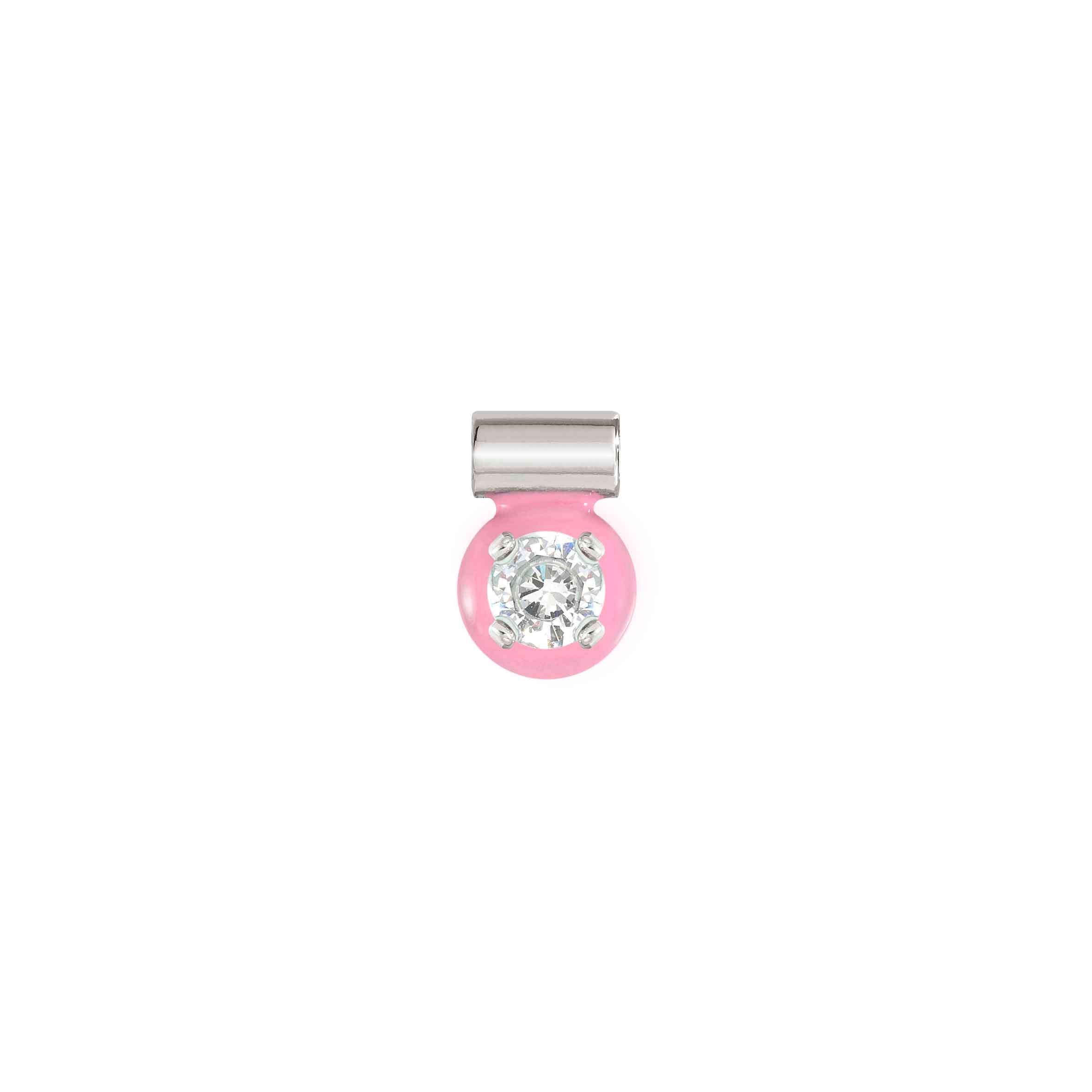 Nomination Ciondolo SeiMia Zircone con Smalto Fucsia