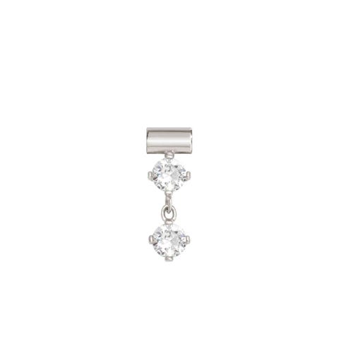 SeiMia pendant,White Cubic Zirconia Sterling silver symbol pendant with Cubic Zirconia