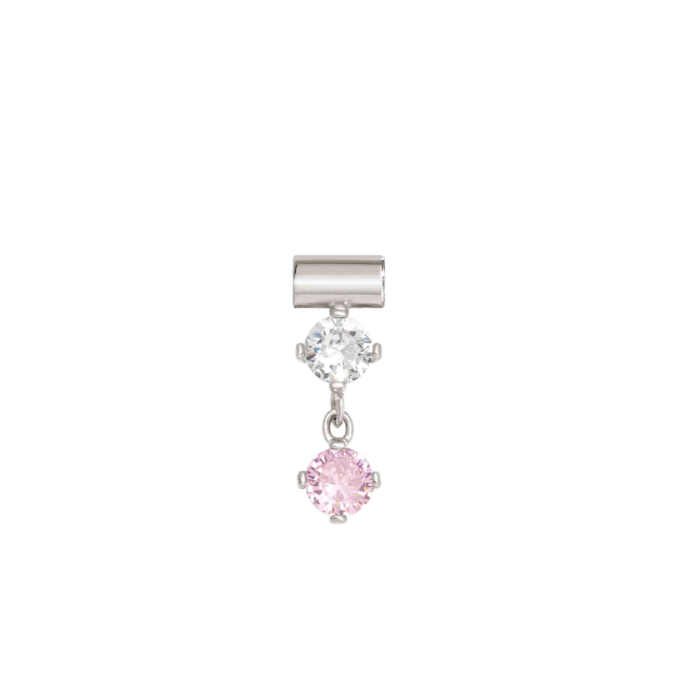 Nomination Ciondolo SeiMia con Cubic Zirconia Rosa e Bianco