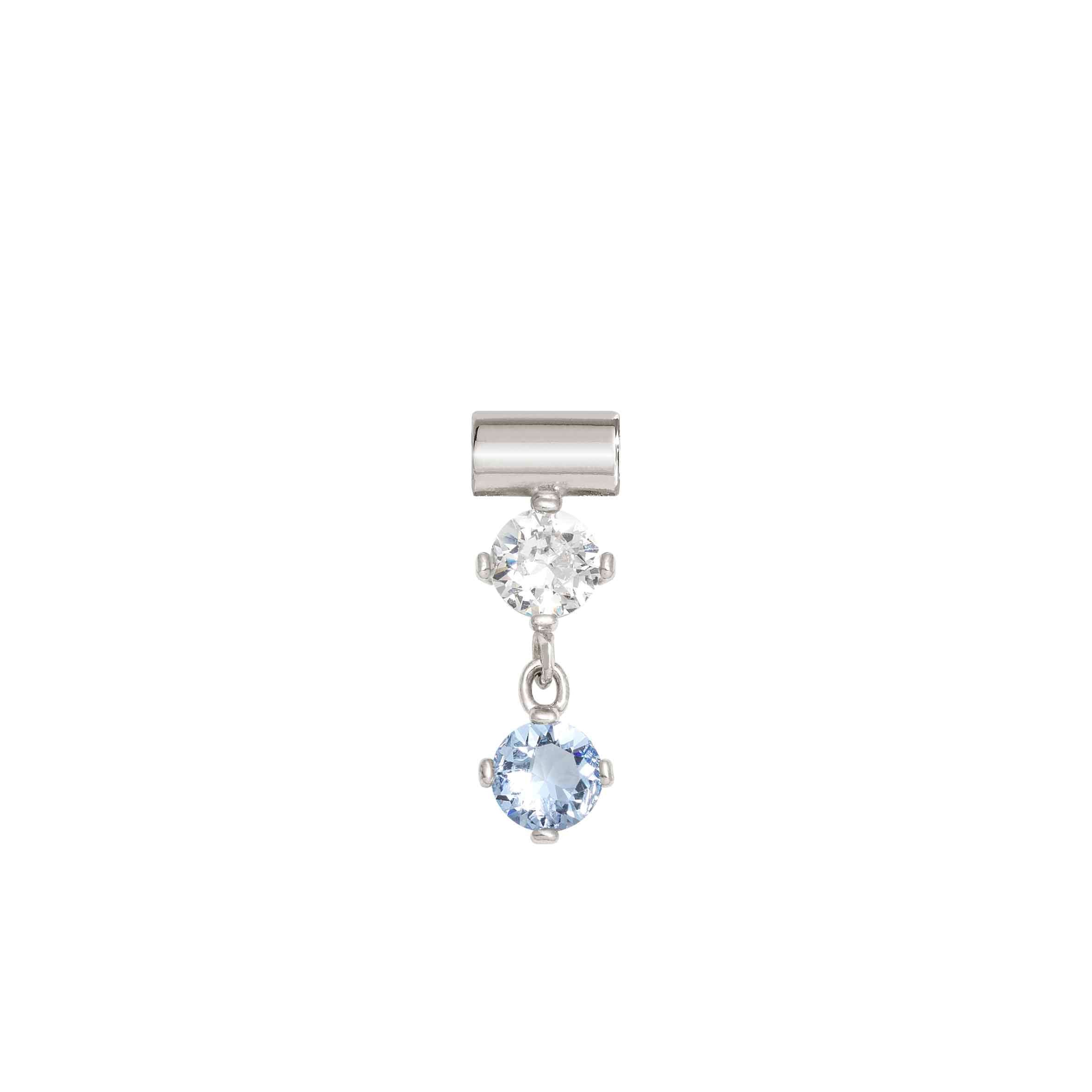Nomination Ciondolo SeiMia con Cubic Zirconia Celeste e Bianco
